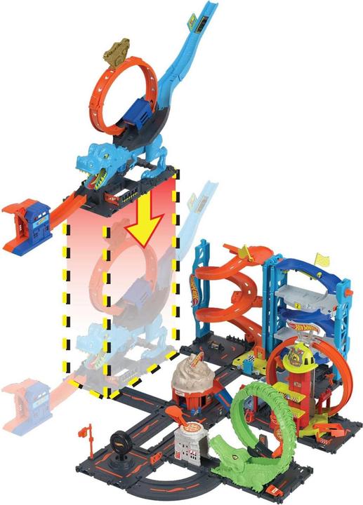 Produktbild Hot Wheels City T-Rex Looping-Bahn