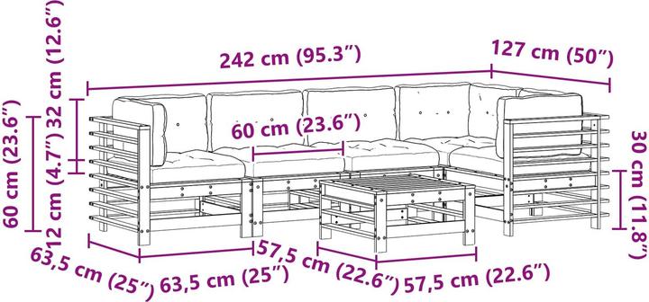 Immagine prodotto vidaXL Garten-Lounge-Set