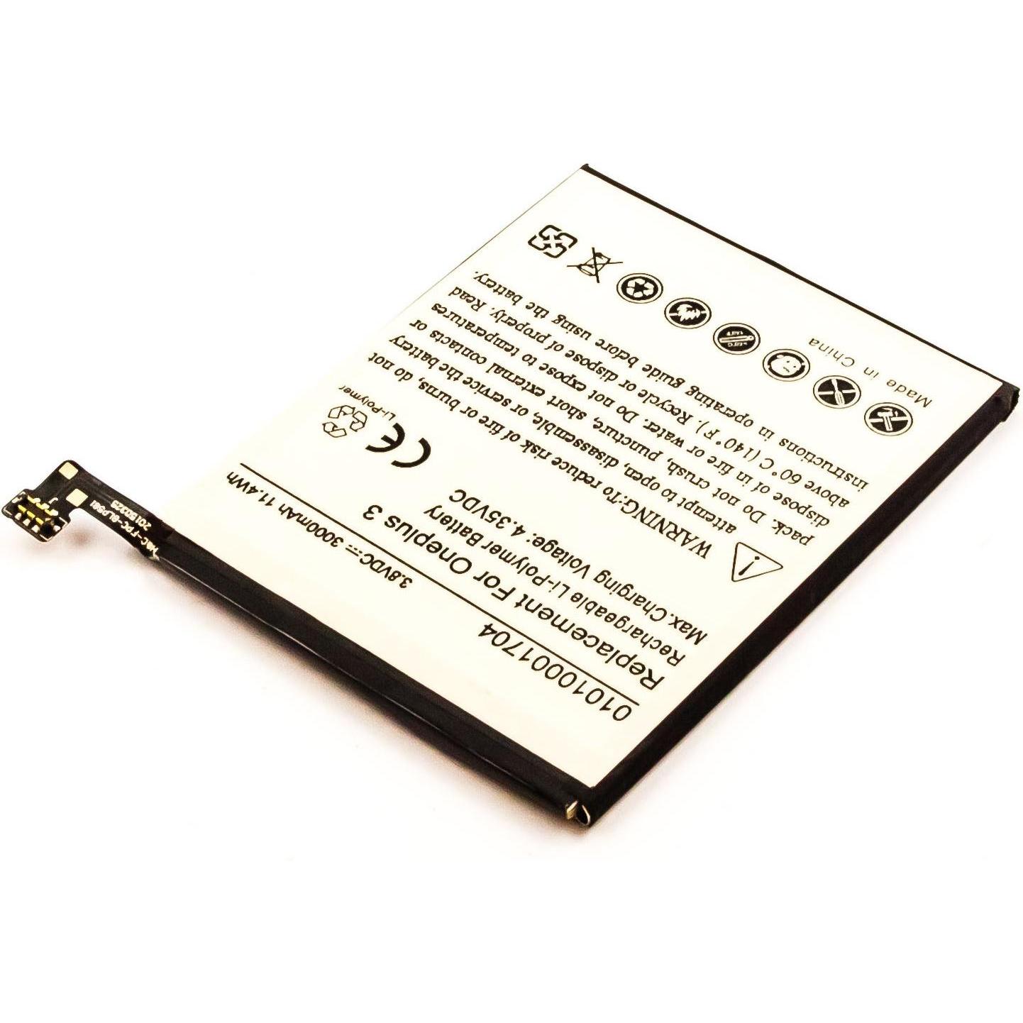AGI Akku kompatibel mit OnePlus 3T - Akku - 3.000 mAh, Smartphone Akku