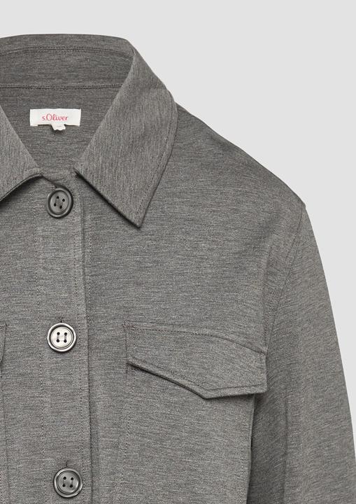 Actual product image S.Oliver Indoor-Jacke Melierte Jacke aus Interlockjersey (36)