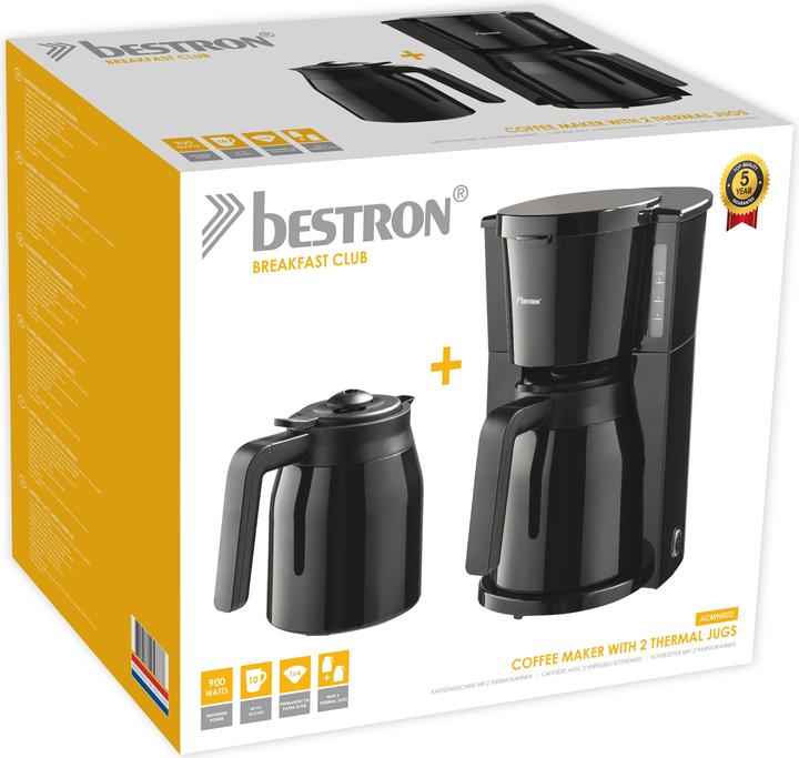 Image du produit Bestron Machine à café avec 2 thermos