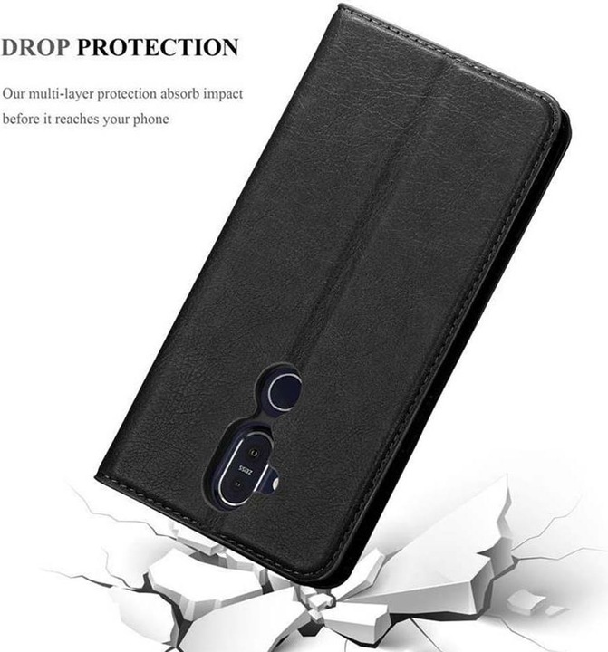 Actual product image Cadorabo Book Invisible Magnet Cover (Nokia 7.1 Plus)