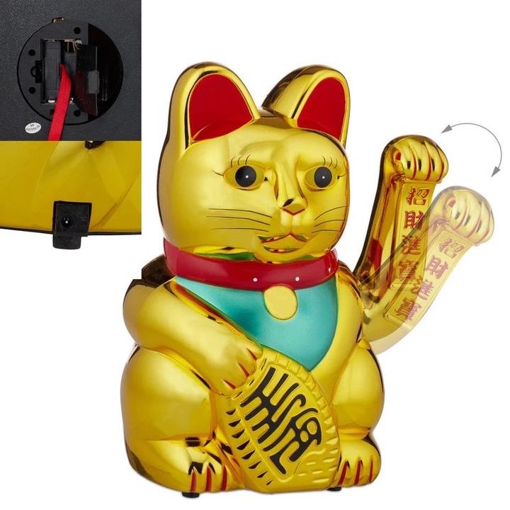 Actual product image Relaxdays Winkekatze
