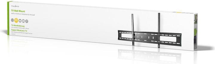Produktbild Nedis TVWM3050BK - Pevný Nástěnný Držák TV | 60-100" | Max. 75 kg | Vzdálenost od Stěny 30.5 mm (Wand, 75 kg, 60" - 100")