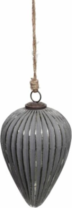 Actual product image Hill Interiors Metallic Cone Bauble
