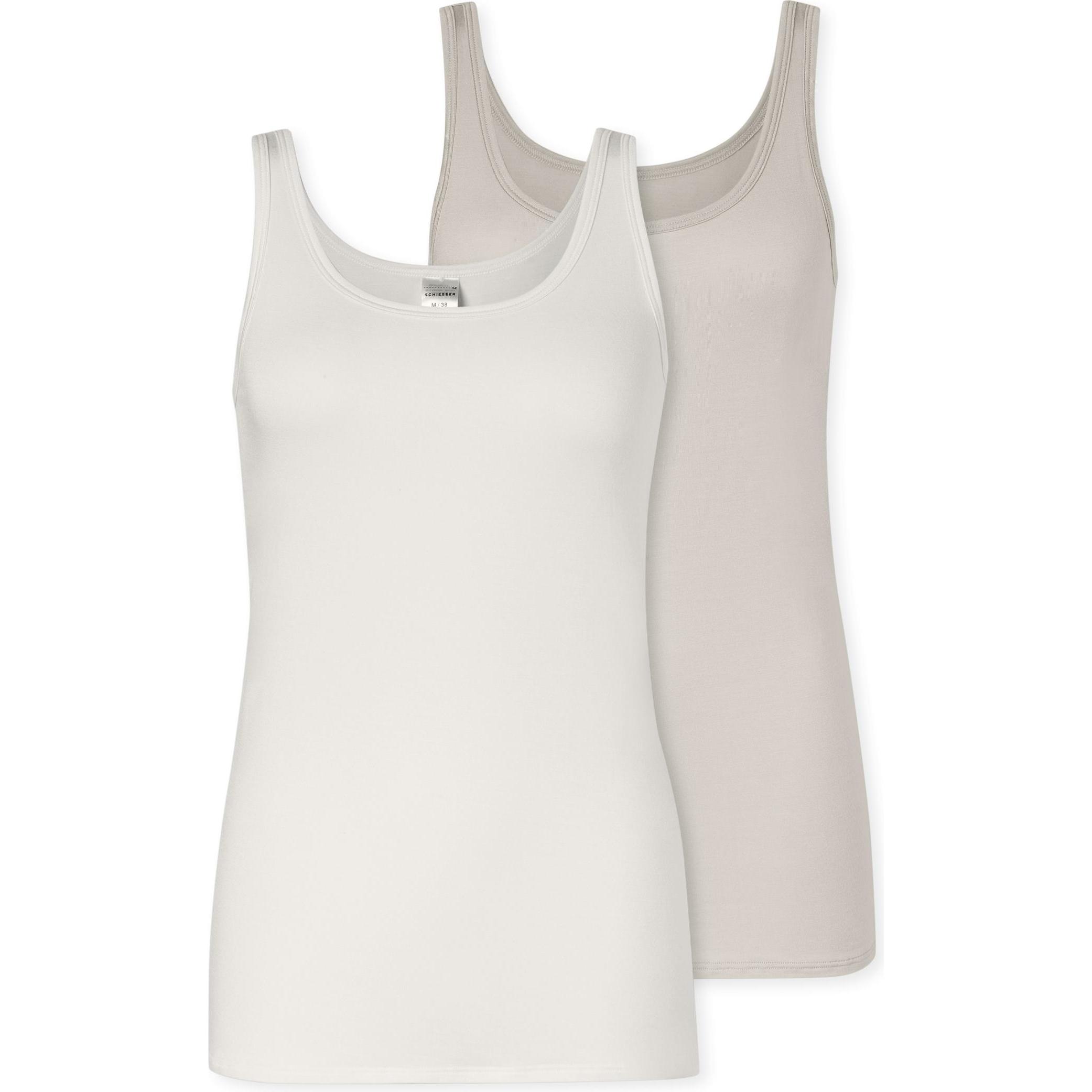 Schiesser, Damen, Shirt, Trägertop Modal Essentials, Grau, (38)
