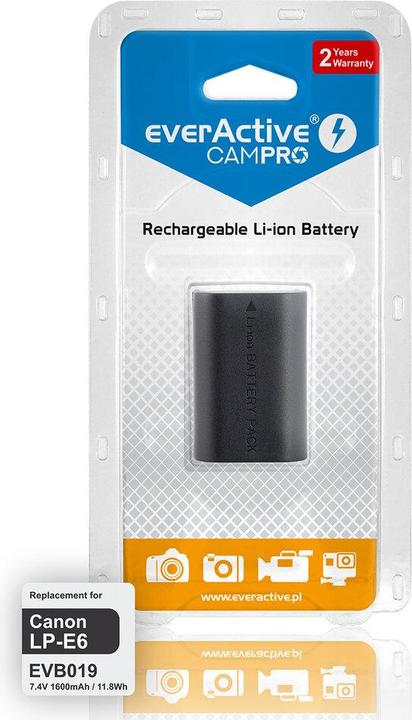 Actual product image Everactive EVB019 (Camera battery)
