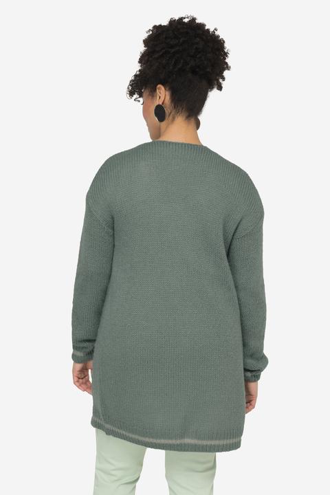 Produktbild Miamoda Strickjacke, Glitzer-Bündchen, offene Form, Langarm (52)