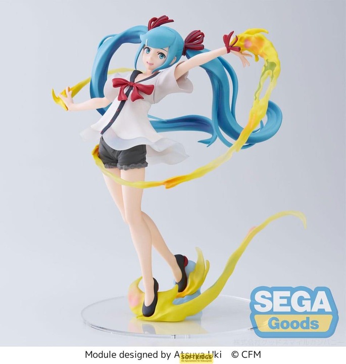 Actual product image Sega Goods Hatsune Miku: Project DIVA MEGA 39's Figurizm Luminasta PVC Statue Hatsune Miku Shiny T.R. 22 cm