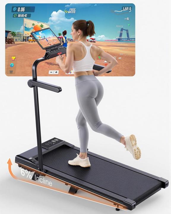 Superun Raceable Laufband mit App & Fernbedienung