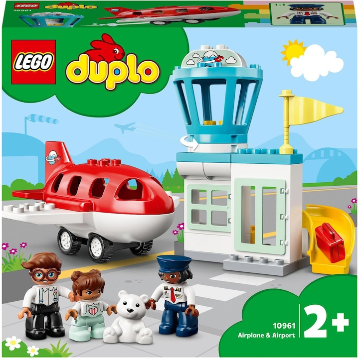Produktbild LEGO Flugzeug und Flughafen (10961)
