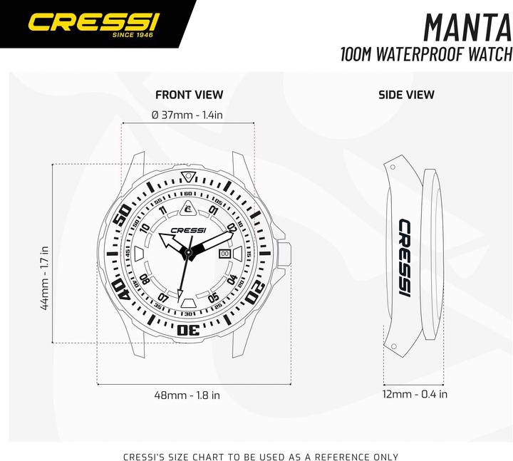 Produktbild Cressi Manta (Analoguhr, 45 mm)
