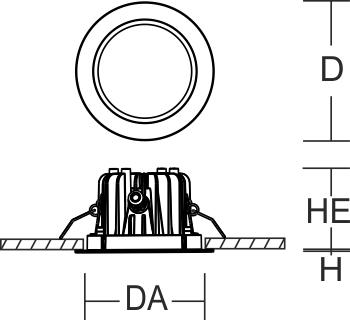 Produktbild RZB LED-Deckeneinbaustrahler (2250 lm)