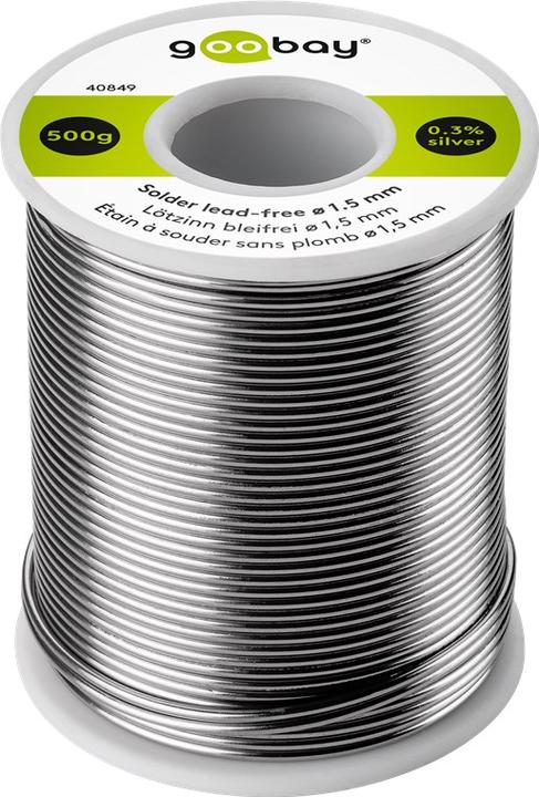 Produktbild Goobay Lötzinn bleifrei, ø 1,5 mm, 500 g (Lötzinn)