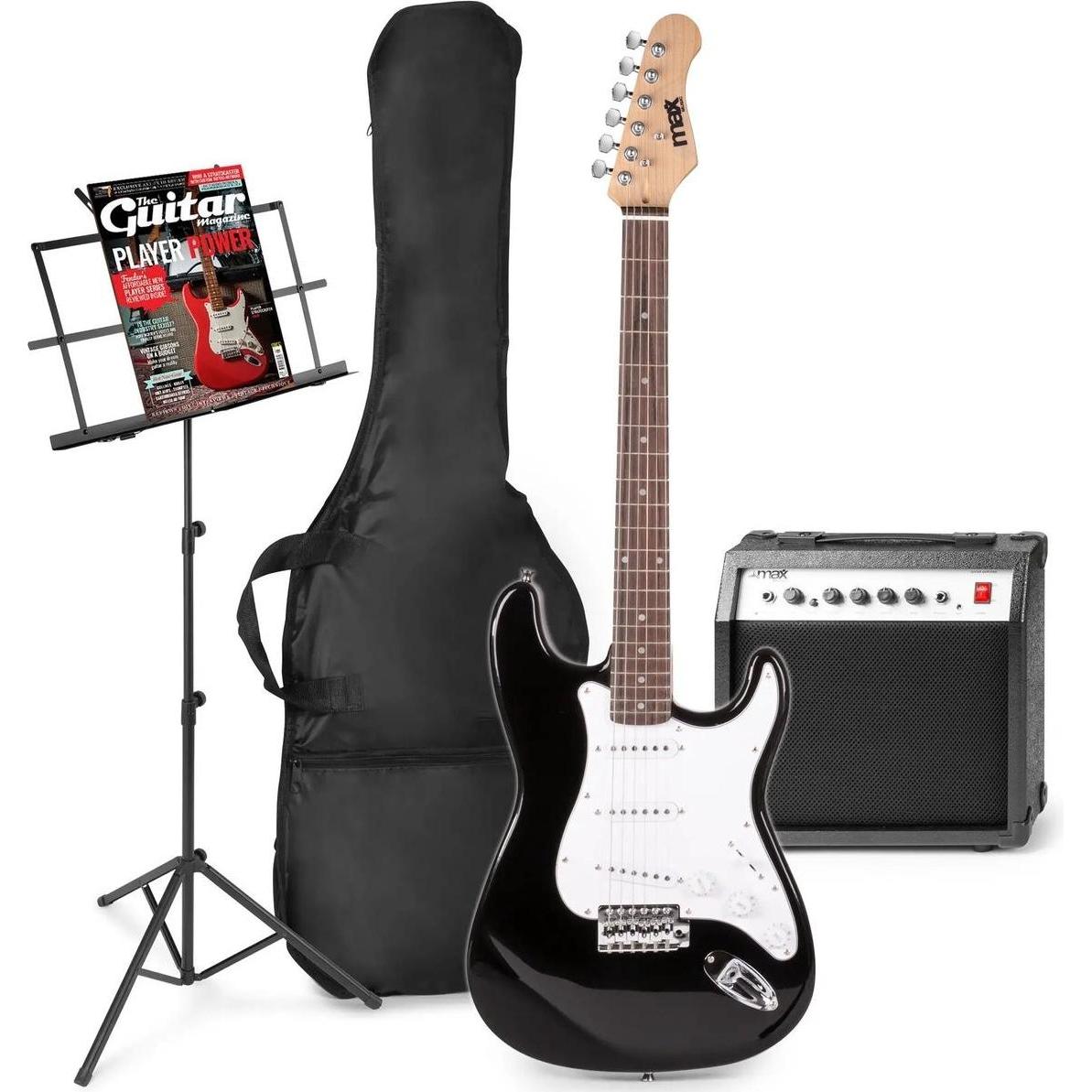 Max E -Gitarre mit Gitarrenverstärker - Gigkit - Perfekt für Anfänger - inkl. (E-Gitarre, Ahorn, Linde) (44365308)