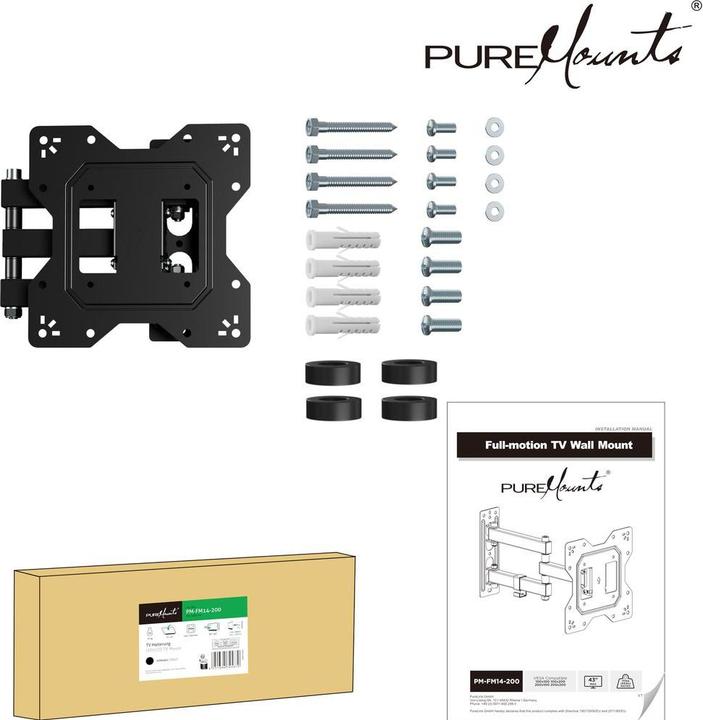 Image du produit PureMounts Halterung PM-FM14-200 (Mur)