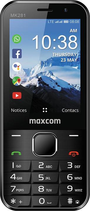 Actual product image Maxcom MK 281 Kaios System 4G VoLTE phones (Black)