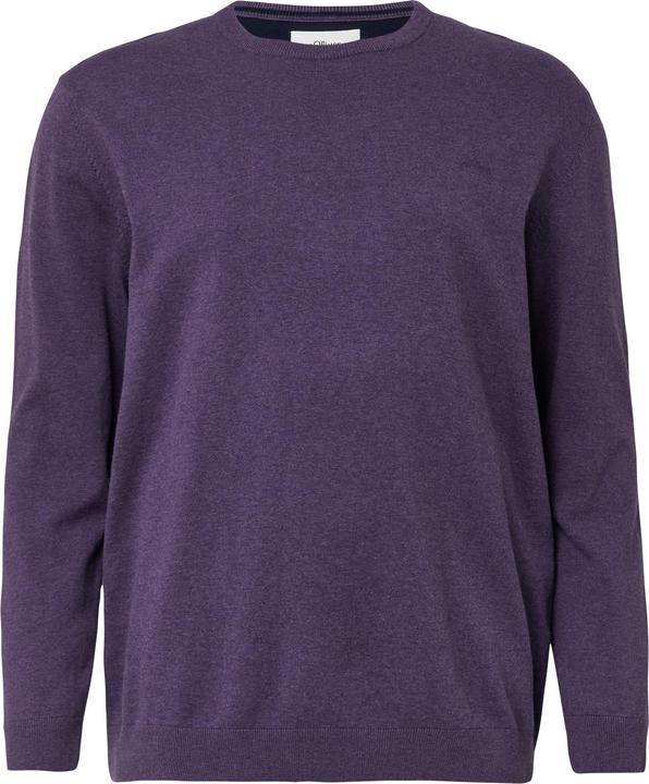 Image du produit s.Oliver Strickpullover Baumwollpullover mit Logo-Stickerei (3XL)