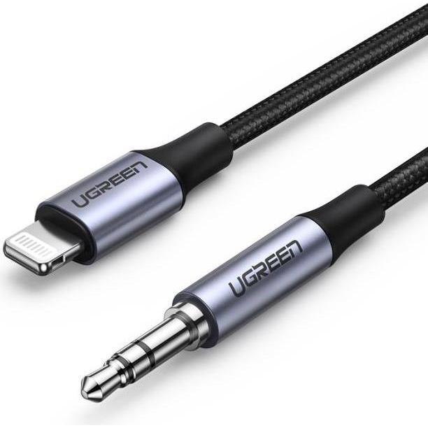 Thumbnail - Ugreen Cable i6 MFI to 3.5/M US315 Black 2m 70862 (2 m), USB Kabel