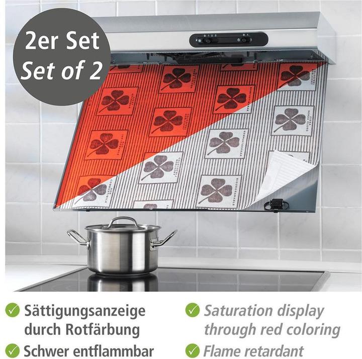 Actual product image Wenko Flat filter for cooker hood 57x47cm 2pieces
