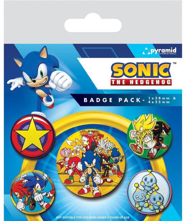 Produktbild Sonic The Hedgehog Speed Team Abzeichen Set (5er Pack)