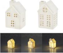 Actual product image Cepewa LED Haus, weiss, 3er Set in Showbox