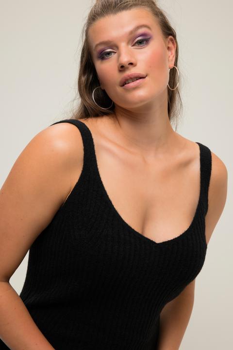 Immagine prodotto Studio Untold Abito di maglia a costine dal taglio dritto con spalline e scollo a V (54)
