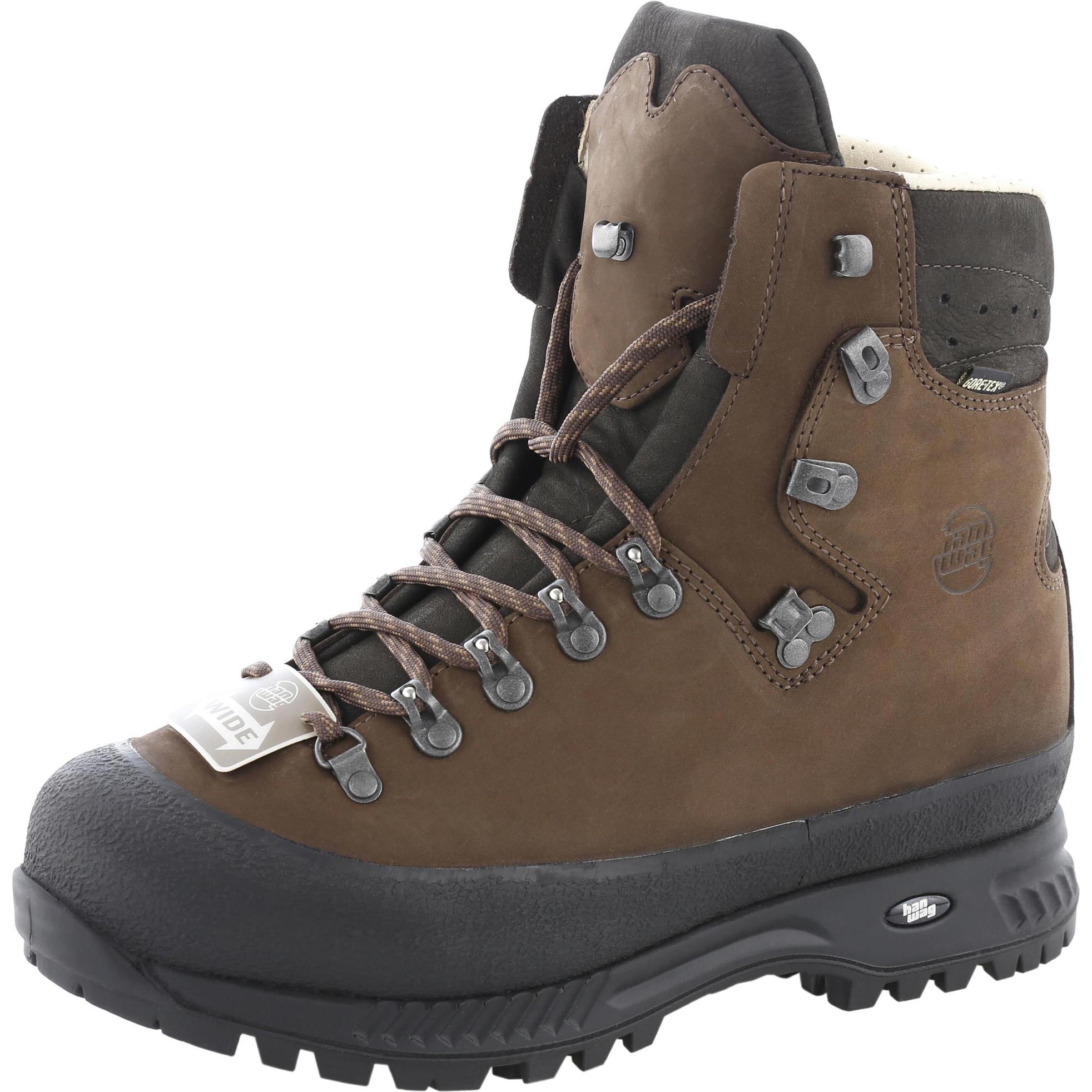Hanwag, Herren, Wanderschuhe, Alaska Wide GTX Trekking Shoes (44), Braun