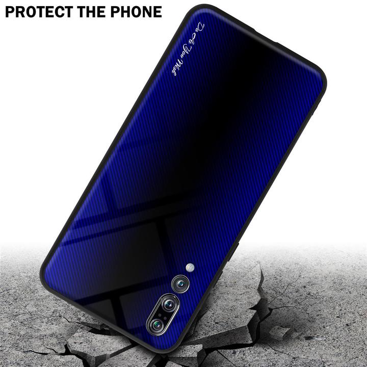 Actual product image Cadorabo TPU Striped Glass Cover (Huawei P20 Pro, Huawei P20 Plus)