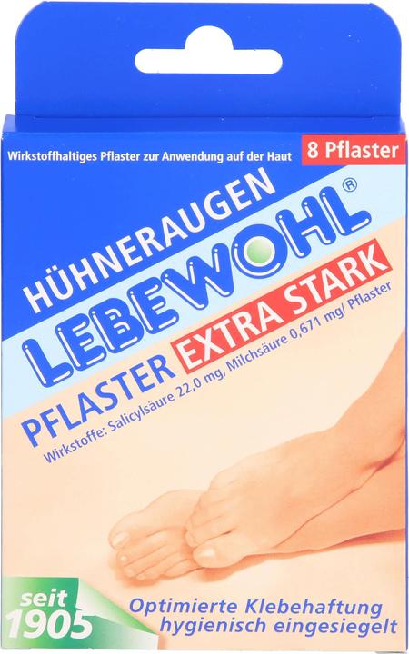 Produktbild Lebewohl Hühneraugenpflaster extra stark, 8 St. Pflaster (8 x)