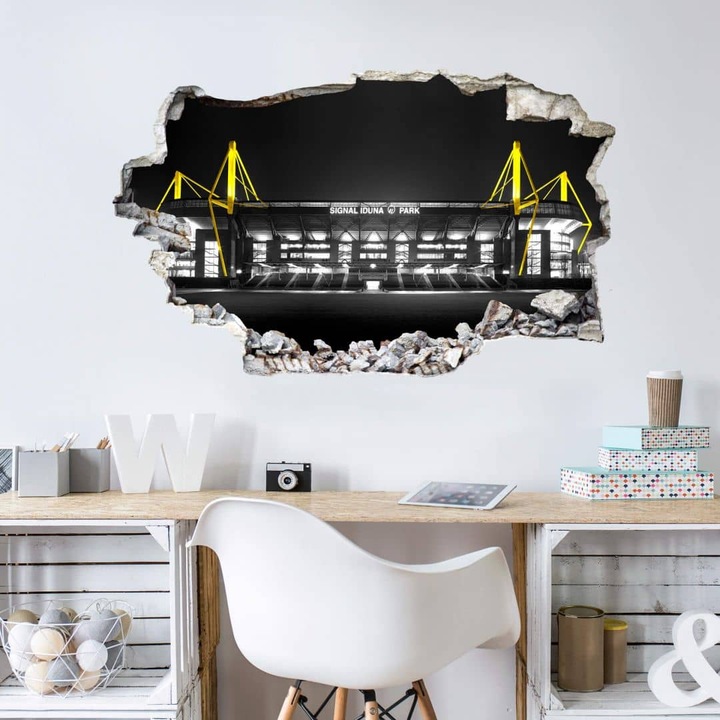 Produktbild Borussia Dortmund 3D BVB Signal Iduna Park bei Nacht (80 x 49 cm)