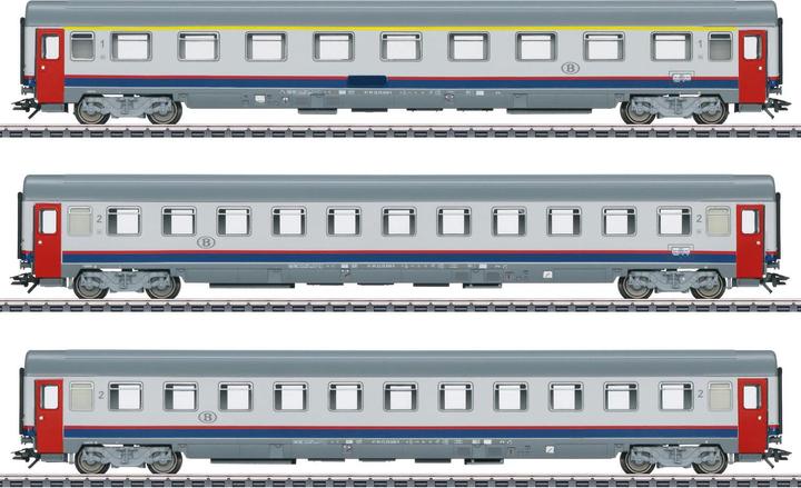 Märklin 43523 H0 Set di 3 vagoni del treno espresso EC90 Vauban (Traccia H0)