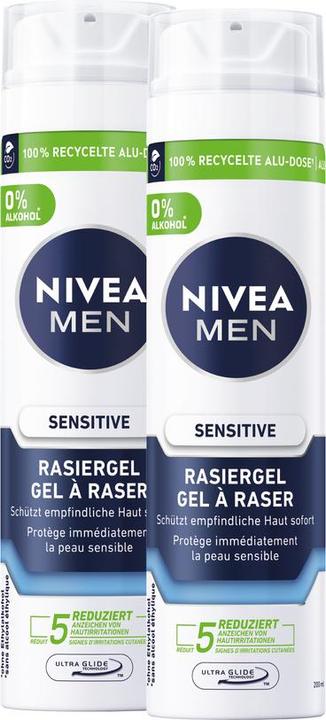 Immagine prodotto NIVEA Sensitive Rasiergel DUO (400 ml, Gel da barba)