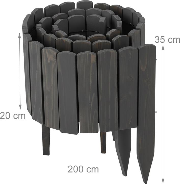 Actual product image Relaxdays bed edging (200 cm)