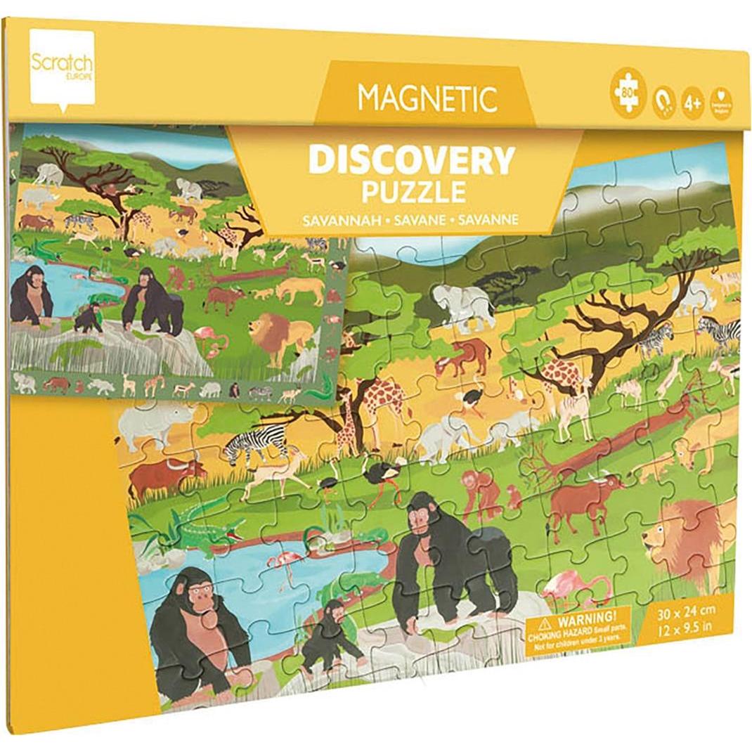 Scratch Magnetpuzzle Savanne gross (80 Teile)