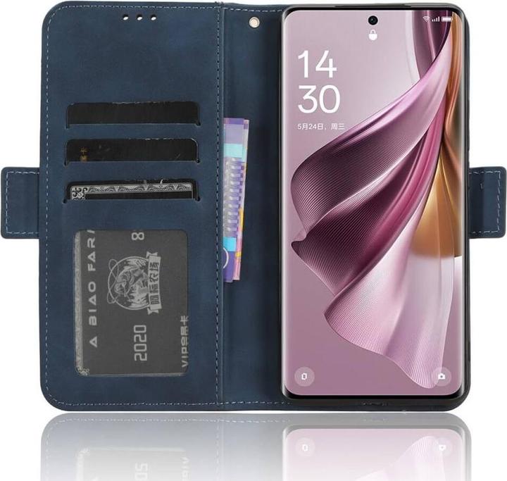 Immagine prodotto Cover-Discount Oppo Reno 10 / 10 Pro - Custodia con slot per carte di credito blu (OPPO Reno 10, Oppo Reno 10 Pro)