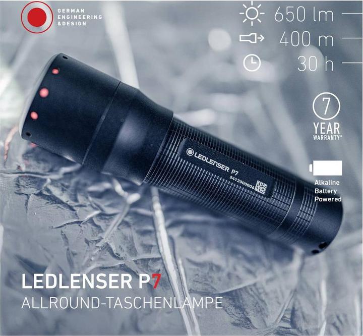 Produktbild Ledlenser Taschenlampe P7 40-650Lumen (13.10 cm, 650 lm)