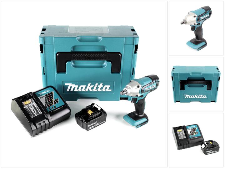 Produktbild Makita DTW 190 RM1J 18V Li-Ion Akku Schlagschrauber im Makpac - mit 1x BL 1840 B 4,0 Ah Akku mit LED