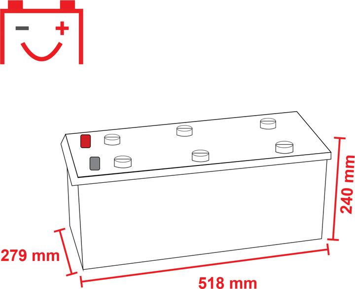 Produktbild Exide EG2153 Heavy Professional LKW Batterie (12 V, 215 Ah, 1200 A)