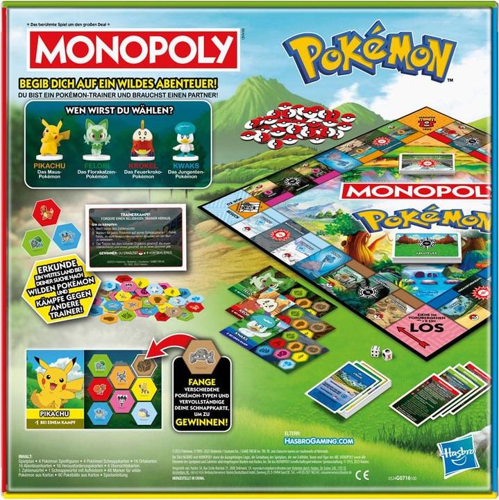 Produktbild Hasbro Gaming Monopoly Pokemon (Deutsch)