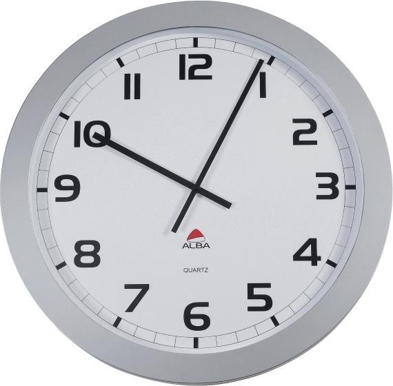 Image du produit Alba horloge murale "HORGIANT", horloge à quartz, gris métallisé (60 cm)