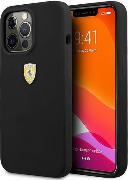 Produktbild Ferrari FESSIHCP13LBK iPhone 13 Pro / 13 6,1" czarny/black hardcase Silicone (Apple iPhone 13 Pro, Apple iPhone 13)