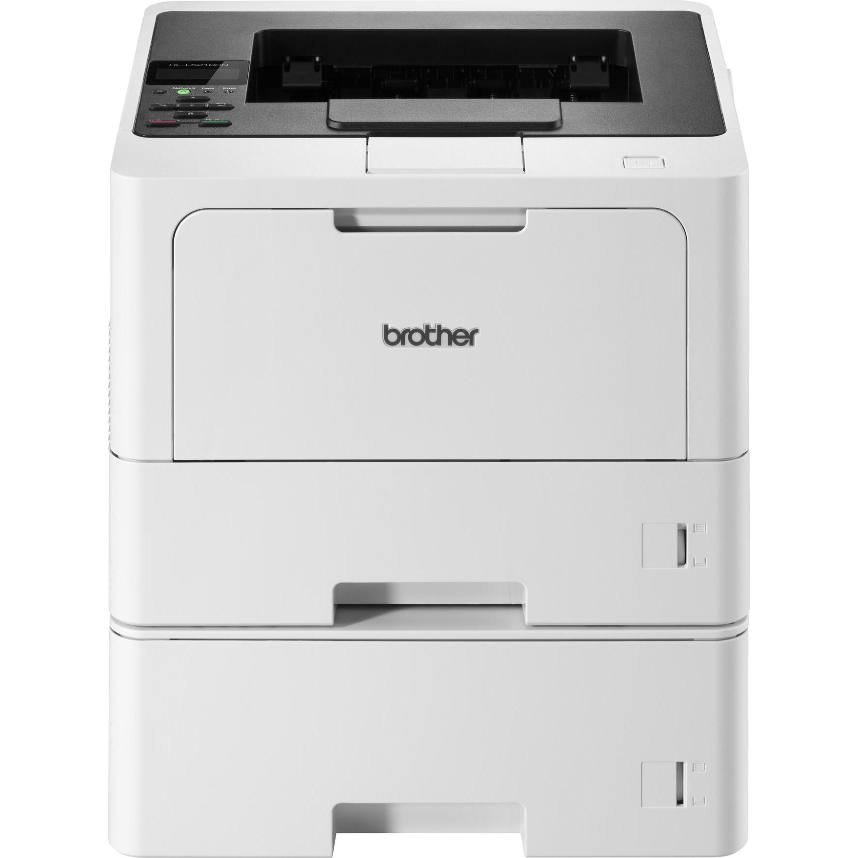 Brother HL-L5210DNT SFP-Laser A4 (Laser, Schwarz-Weiss), Drucker, Grau