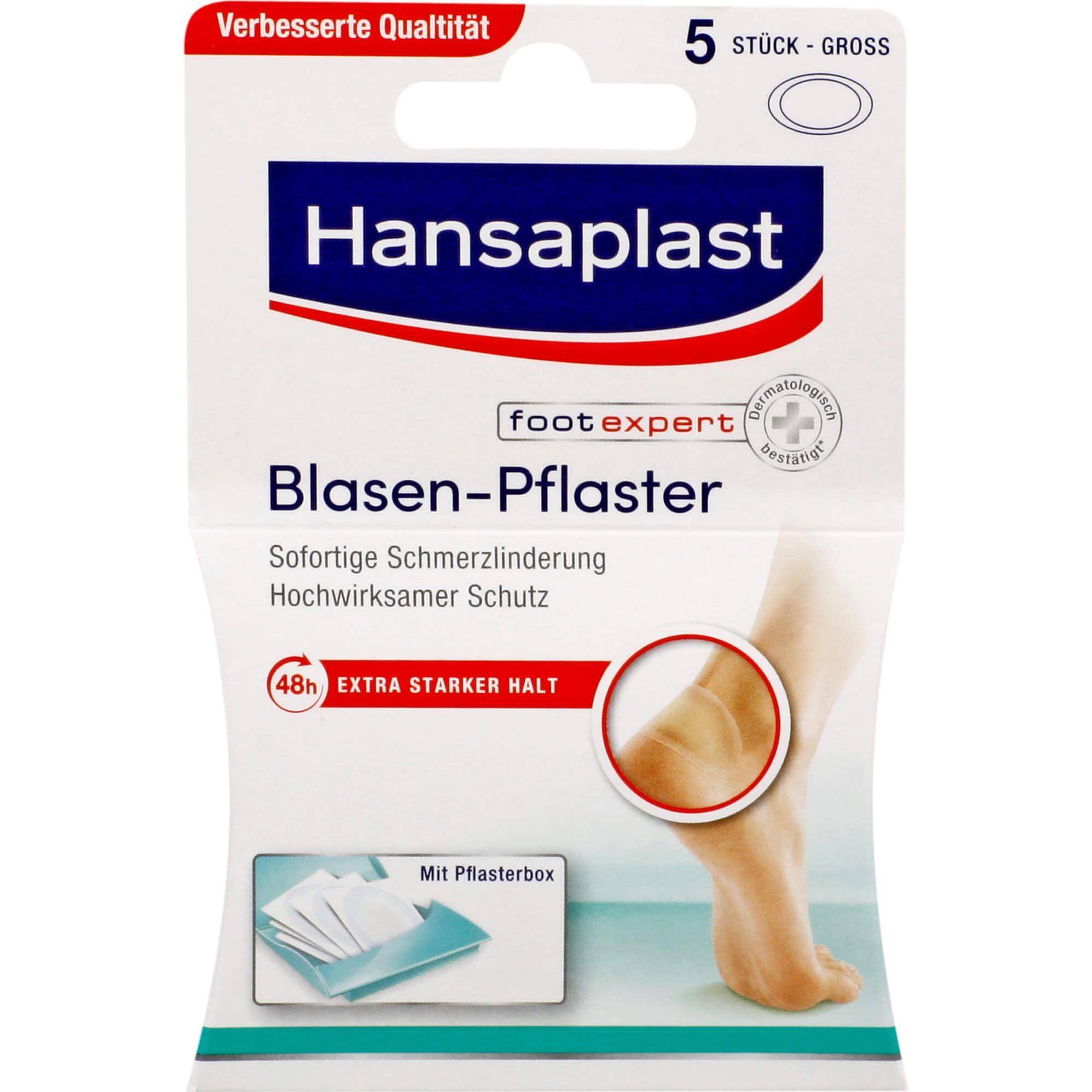 Hansaplast, Pflaster, Blasen-Pflaster gross für Fersen, 5 St. Pflaster (5 x)