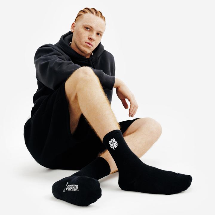 Produktbild Decathlon Socken Mid 2er-Pack - schwarz/braun (43, 46)