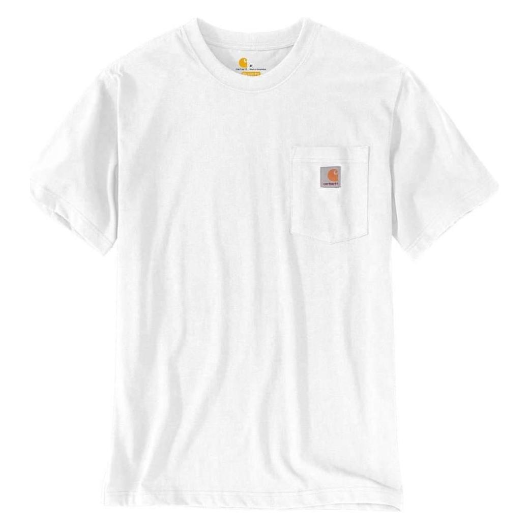 Carhartt, Herren, Shirts, K87 Pocket Shirt, Weiss, (Xs)