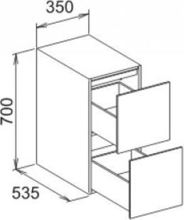 Produktbild Keuco Sideboard EDITION 11 350x700x535mm we