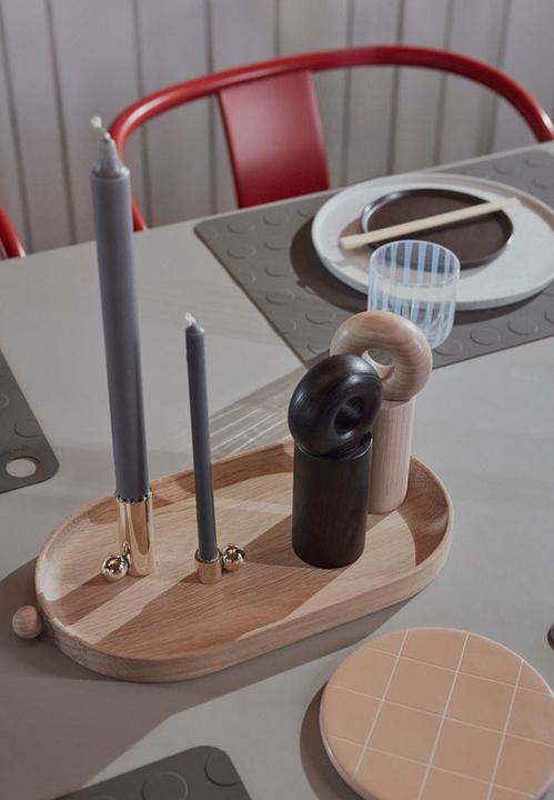 Image du produit OYOY Living Moulin à poivre Hoop 16.5 cm, marron foncé (Poivre)