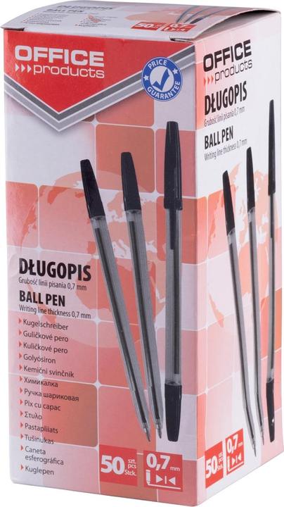 Office Products Biros, 1, 0 mm, red (Red)