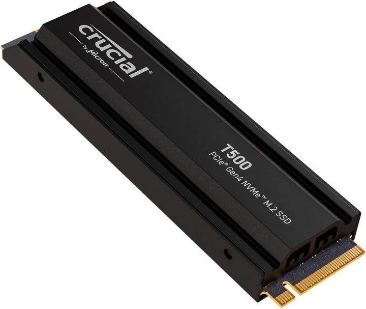 Produktbild Crucial T500 mit Kühlkörper (2000 GB, M.2 2280)